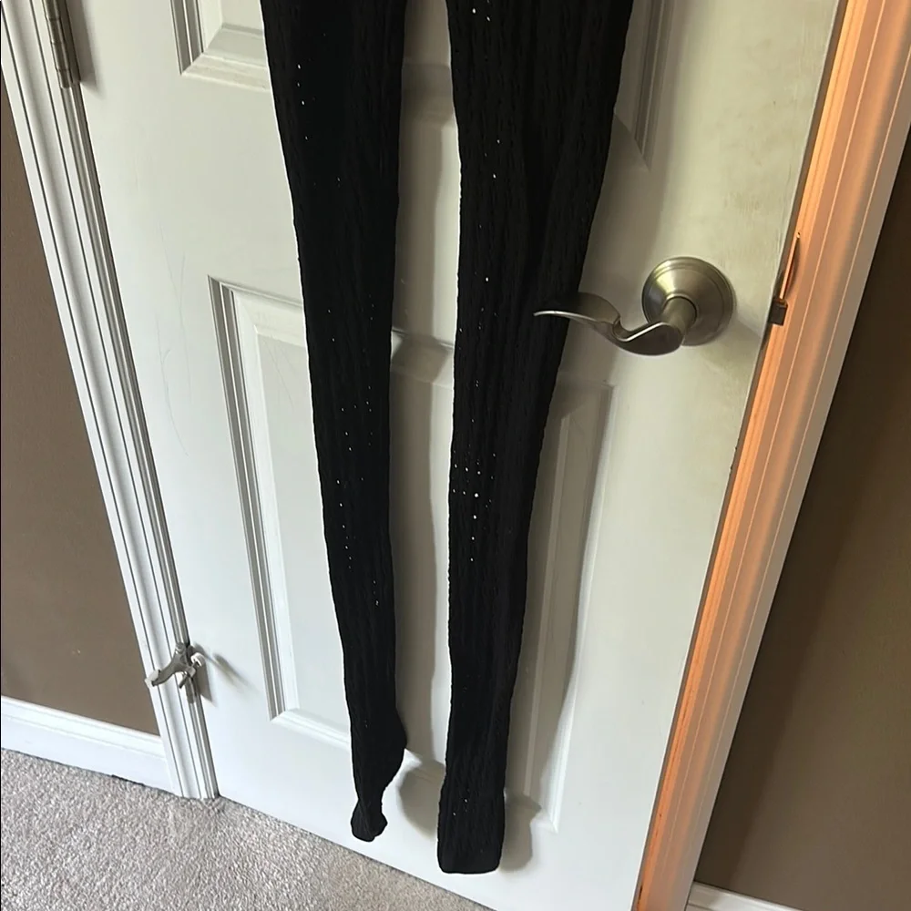 NWOT Maniere De Voir Black Knit Jumpsuit - Picture 8 of 13